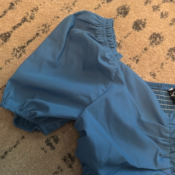 Blue Ruffle Dress L - Picture 4 of 8